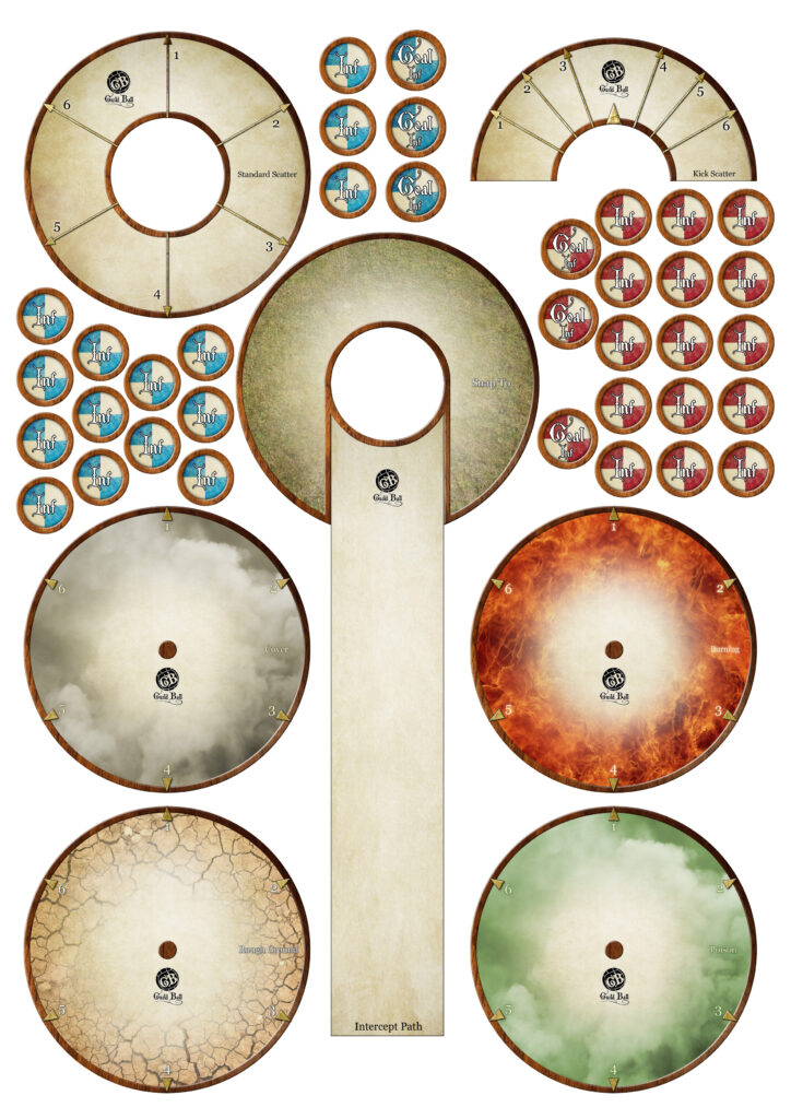 Printable paper templates – Guild Ball Bench